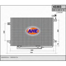 43303 AHE Конденсатор, кондиционер