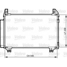 814233 VALEO Конденсатор, кондиционер