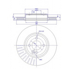 142.1223 CAR Тормозной диск