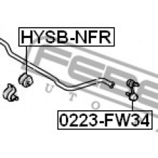 HYSB-NFR FEBEST Опора, стабилизатор