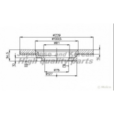 0990-1003 ASHUKI Тормозной диск