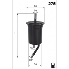 ELE6068 MECAFILTER Топливный фильтр