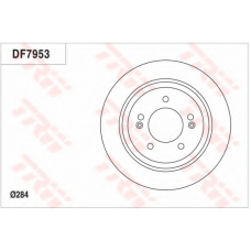 DF7953 TRW Тормозной диск