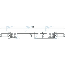 HOS3287 APEC Тормозной шланг