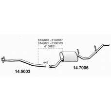 14.5003 ASSO Труба выхлопного газа