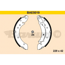 BAE5019 BARUM Комплект тормозных колодок