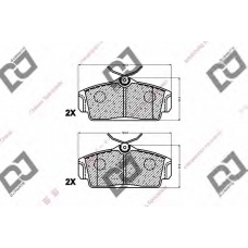 BP1159 DJ PARTS Комплект тормозных колодок, дисковый тормоз