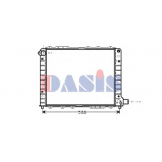 300460N AKS DASIS Радиатор, охлаждение двигателя