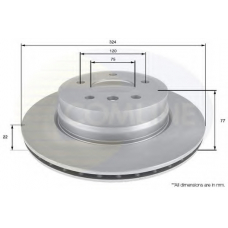 ADC1742V COMLINE Тормозной диск