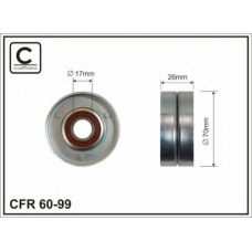 60-99 CAFFARO Натяжной ролик, поликлиновой  ремень