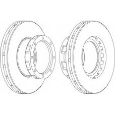 FCR260A FERODO Тормозной диск