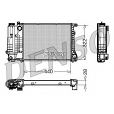 DRM05042 DENSO Радиатор, охлаждение двигателя