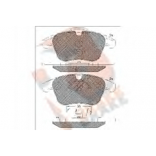 RB1775 R BRAKE Комплект тормозных колодок, дисковый тормоз