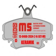 13-0460-2834-2-K-SET MASTER-SPORT Комплект тормозных колодок, дисковый тормоз