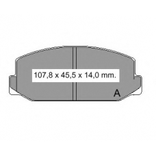 832290 Vema Комплект тормозных колодок, дисковый тормоз