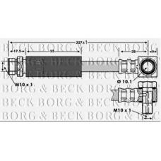 BBH6737 BORG & BECK Тормозной шланг