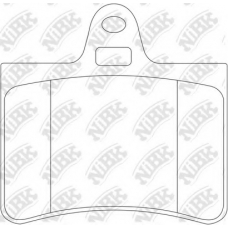 PN0193 NiBK Комплект тормозных колодок, дисковый тормоз