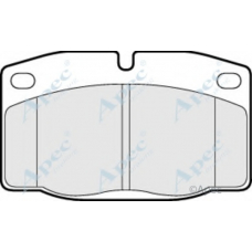 PAD581 APEC Комплект тормозных колодок, дисковый тормоз