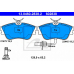 13.0460-2838.2 ATE Комплект тормозных колодок, дисковый тормоз
