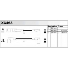 XC463 QUINTON HAZELL Комплект проводов зажигания