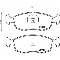 MDB82076 MINTEX Комплект тормозных колодок, дисковый тормоз