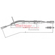 10.936 METZGER Трос, стояночная тормозная система