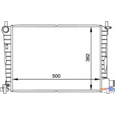 8MK 376 714-244 HELLA Радиатор, охлаждение двигателя