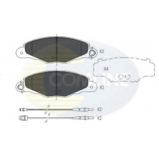 CBP01526 COMLINE Комплект тормозных колодок, дисковый тормоз