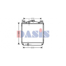 320017N AKS DASIS Радиатор, охлаждение двигателя