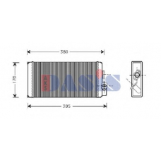 139450N AKS DASIS Теплообменник, отопление салона