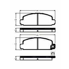 2097.10 ROADHOUSE Комплект тормозных колодок, дисковый тормоз