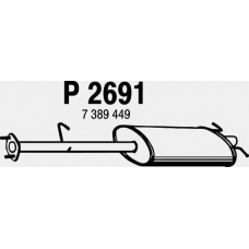 P2691 FENNO Средний глушитель выхлопных газов