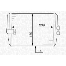 350218316000 MAGNETI MARELLI Теплообменник, отопление салона