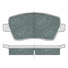SP 383 PR SCT Комплект тормозных колодок, дисковый тормоз