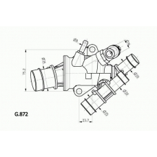 G.872.88 BEHR Термостат, охлаждающая жидкость