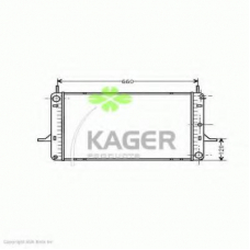 31-0333 KAGER Радиатор, охлаждение двигателя