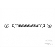 19025915 CORTECO Тормозной шланг