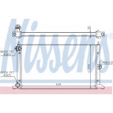 67304 NISSENS Радиатор, охлаждение двигателя