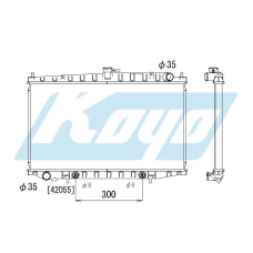 PA020365 KOYO P-tank corrugate-fin ass'y