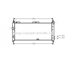 OLA2203 AVA Радиатор, охлаждение двигателя