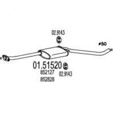 01.51520 MTS Средний глушитель выхлопных газов