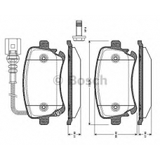 0 986 TB2 426 BOSCH Комплект тормозных колодок, дисковый тормоз