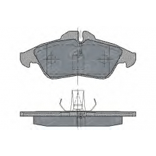 SP 177 PR SCT Комплект тормозных колодок, дисковый тормоз