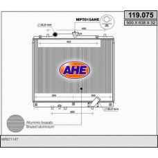 119.075 AHE Радиатор, охлаждение двигателя