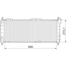 350213275000 MAGNETI MARELLI Радиатор, охлаждение двигателя