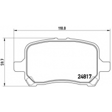 P 10 014 BREMBO Комплект тормозных колодок, дисковый тормоз