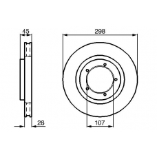 0 986 478 416 BOSCH Тормозной диск