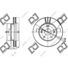 BD1460 DJ PARTS Тормозной диск