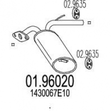 01.96020 MTS Глушитель выхлопных газов конечный
