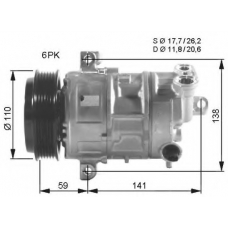 32544G NRF Компрессор, кондиционер